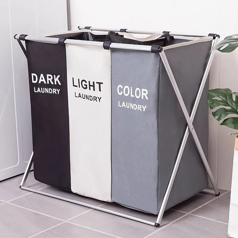 Panier à Linge de Tri Pliable 2 ou 3 Compartiments