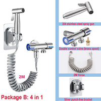 Douchette WC Inox Kit Flexible et Support