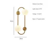 Lustre Suspension Cuisine Bulles de Verre, Cercle Doré, 15 à 25 Globes