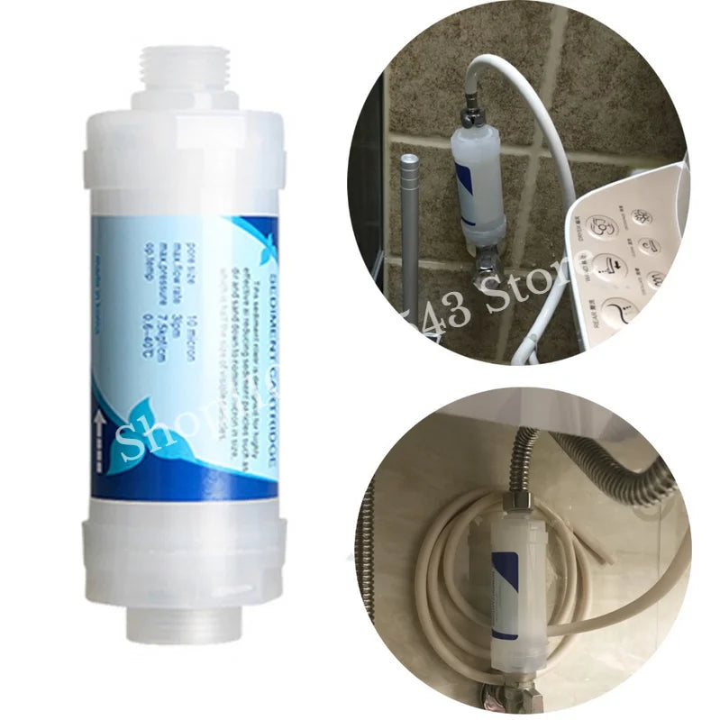 Filtre à Eau Sédiments pour Bidet, 10 Microns, 1 ou 3 Pièces