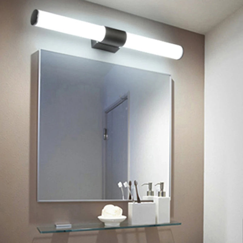 Applique Miroir Salle de Bain LED Tube ou Barre, 25 à 55 cm