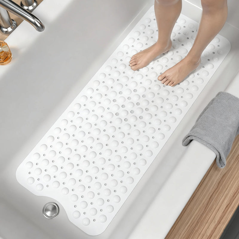 Tapis de Baignoire Extra Long Antidérapant 100 cm, 6 Coloris