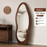 Miroir sur Pied Forme Organique Noir ou Noyer