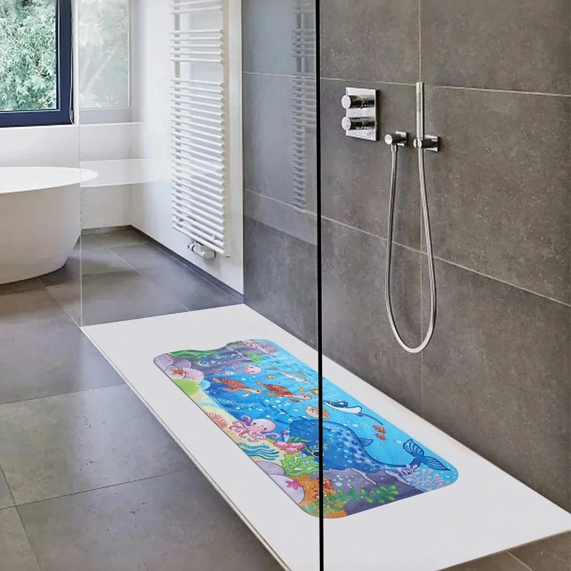 Tapis de Baignoire Antidérapant Extra Long 40 x 100 cm à Ventouses