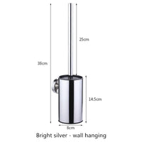 Brosse WC Ronde Inox avec Support, 7 Coloris
