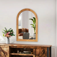 Miroir Salle de Bain Arche Bois Anti-Humidité