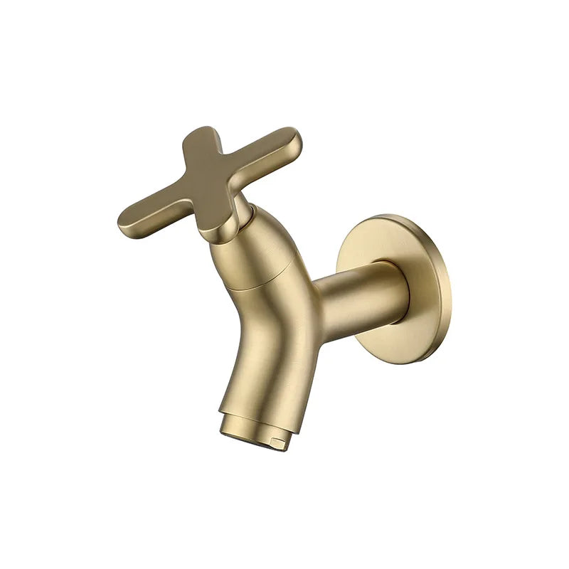 Robinet Mural Lavabo Eau Froide Laiton