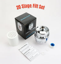 Filtre de Douche 20 Étages Anti-Calcaire Eau Dure