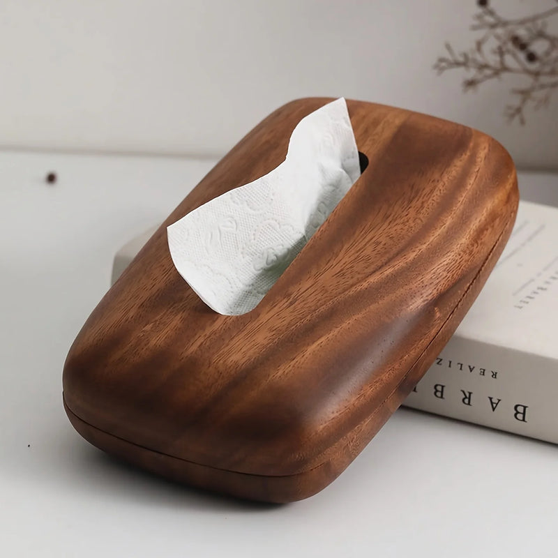 Boîte à Mouchoirs en Bois, 4 Modèles dont Fond Coulissant et Rangement