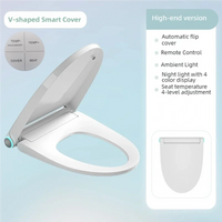 Abattant WC Chauffant à Frein de Chute, Ouverture Automatique et Télécommande
