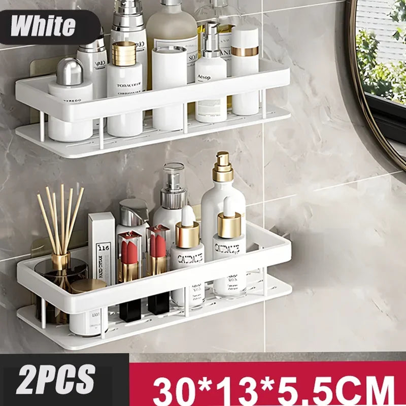 Étagère de Douche Aluminium Sans Perçage Support Shampoing