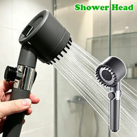 Pommeau de Douche Filtrant Haute Pression Massage avec Filtres, Gris ou Violet