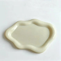 Plateau Miroir Nuage Argenté, Blanc, Crème ou Rose
