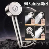 Pommeau de Douche Inox 304, 3 ou 5 Modes, Accessoires à la Pièce
