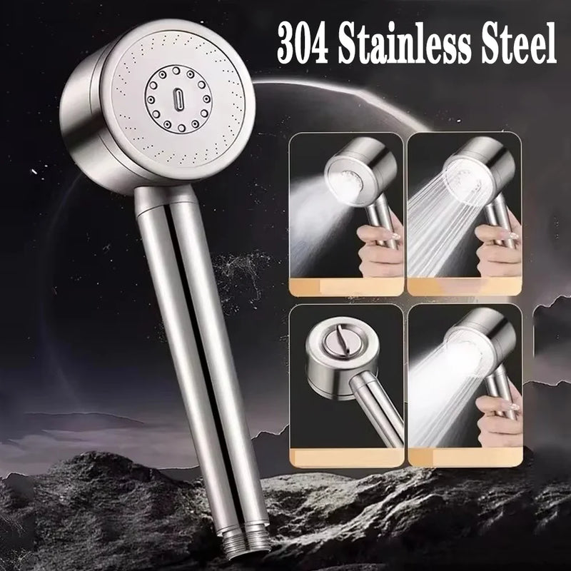 Pommeau de Douche Inox 304, 3 ou 5 Modes, Accessoires à la Pièce