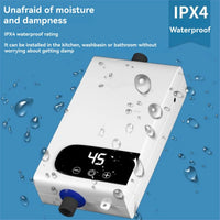 Chauffe-Eau Instantané Électrique 5 500 W pour Cuisine ou Salle de Bain, Affichage LED