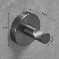 Patère Salle de Bain Murale Inox 304 Gris Anthracite, 9 Modèles
