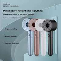 Pommeau de Douche Filtrant 5 Modes, 4 Coloris, Accessoires à la Pièce