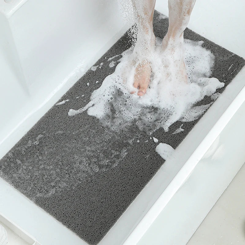Tapis de Douche Antidérapant à Boucles, 3 Tailles, 7 Coloris