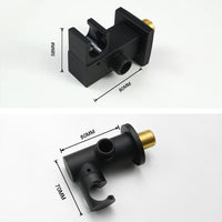 Pommeau de Douche Laiton Noir Mat, Douchettes et Supports à la Pièce