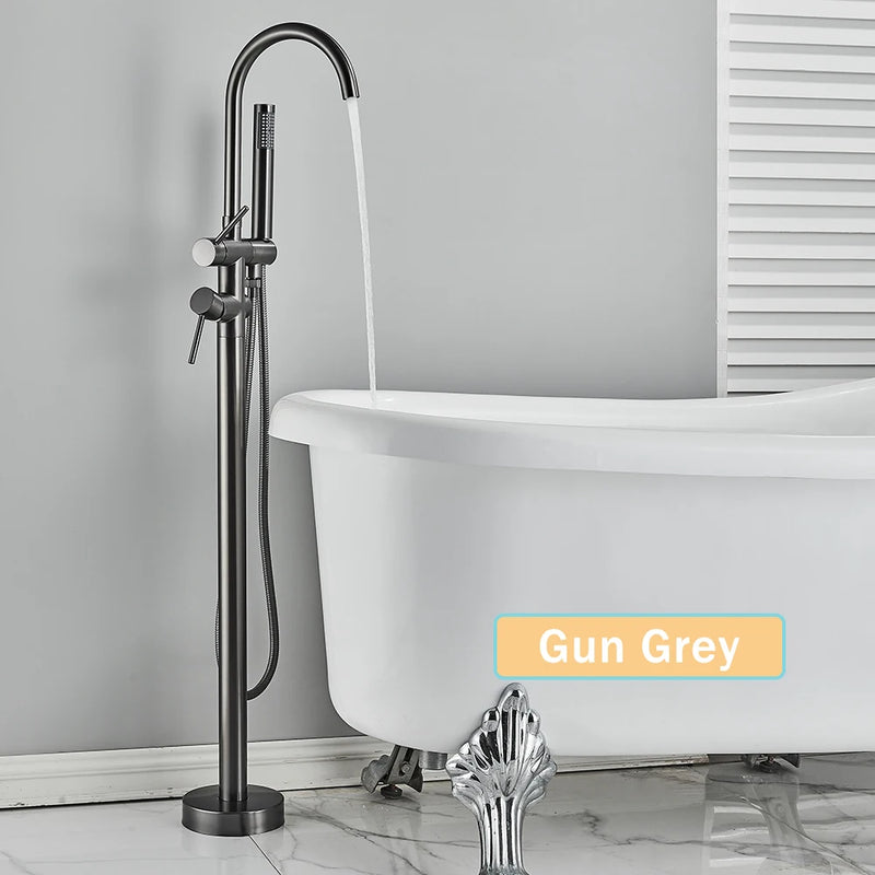 Robinet de Baignoire sur Pied 7 Finitions Bec Pivotant