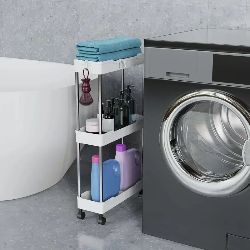Chariot Étroit Salle de Bain à Roulettes 3 ou 4 Niveaux