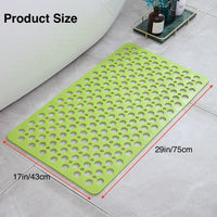 Tapis de Douche Antidérapant à Ventouses Drainant 43 x 75 cm