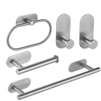 Accessoires Salle de Bain Sans Perçage à la Pièce ou en Ensemble, 3 Finitions