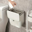 Poubelle Murale de Cuisine Blanche à Couvercle Rabattable, 7 ou 9 L
