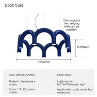 Suspension Cuisine LED Arches Colorées, 2 à 12 LED, 6 Coloris