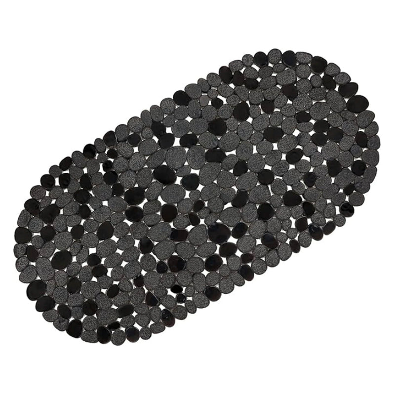 Tapis de Baignoire Ovale Galets Antidérapant à Ventouses 36 x 69 cm