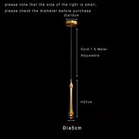 Suspension Cuisine Goutte d'Eau Cristal Doré LED, 1 à 10 Gouttes