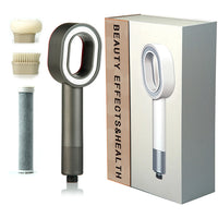 Pommeau de Douche Filtrant à Tête Ovale Ajourée, Cartouche Charbon, 7 Coloris